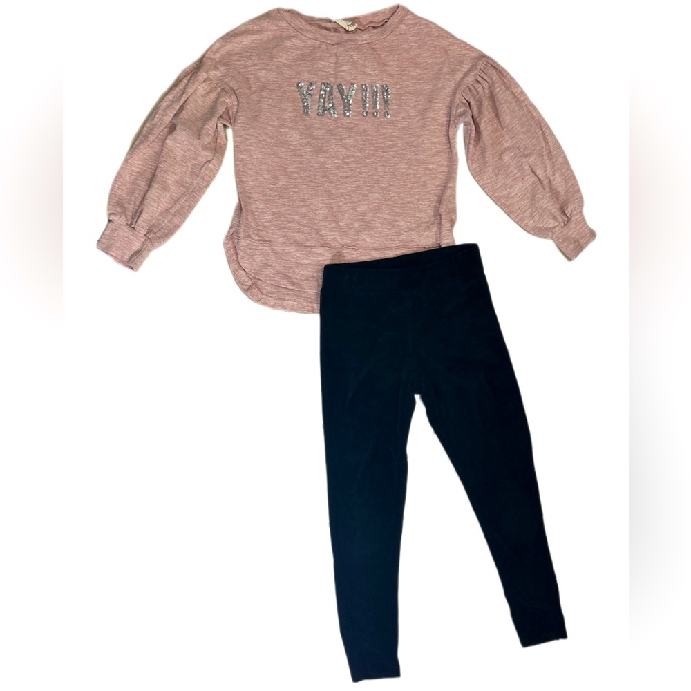 Joyfolie Mia Joy Lashley Set in Blush and Black Girls Size 8 NWOT
